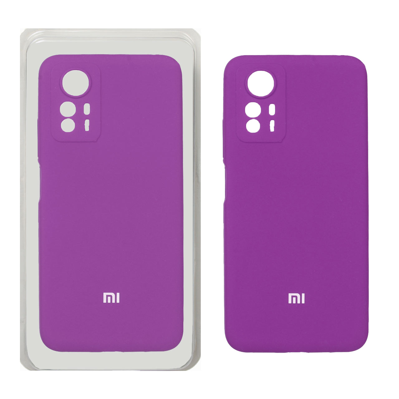 قاب سیلیکونی پاک کنی محافظ لنزدار اورجینال Xiaomi Redmi Note 12S - ارغوانی (پک اصلی)
